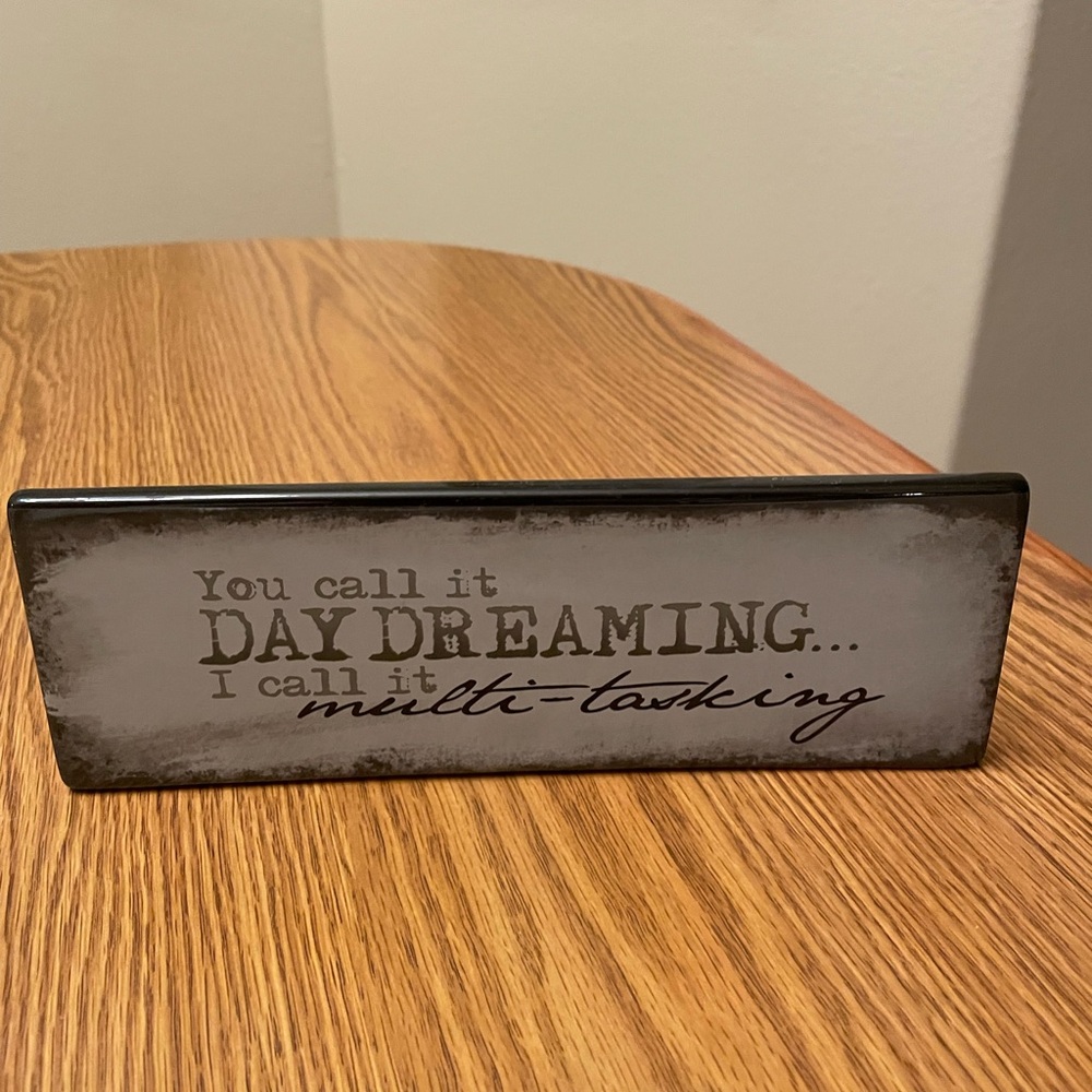 Black and White Decorative Sign